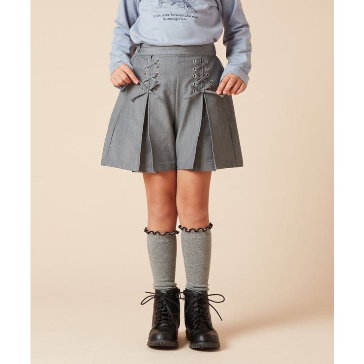 [140-150]ダブルレースアップショートパンツ | a.v.v【KIDS】 | 詳細画像7 