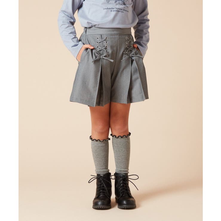 [140-150]ダブルレースアップショートパンツ | a.v.v【KIDS】 | 詳細画像8 