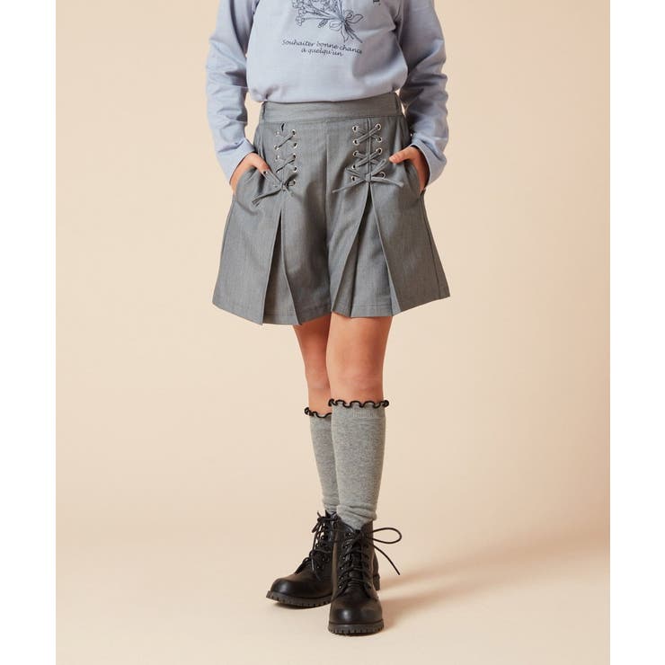 [140-150]ダブルレースアップショートパンツ | a.v.v【KIDS】 | 詳細画像9 