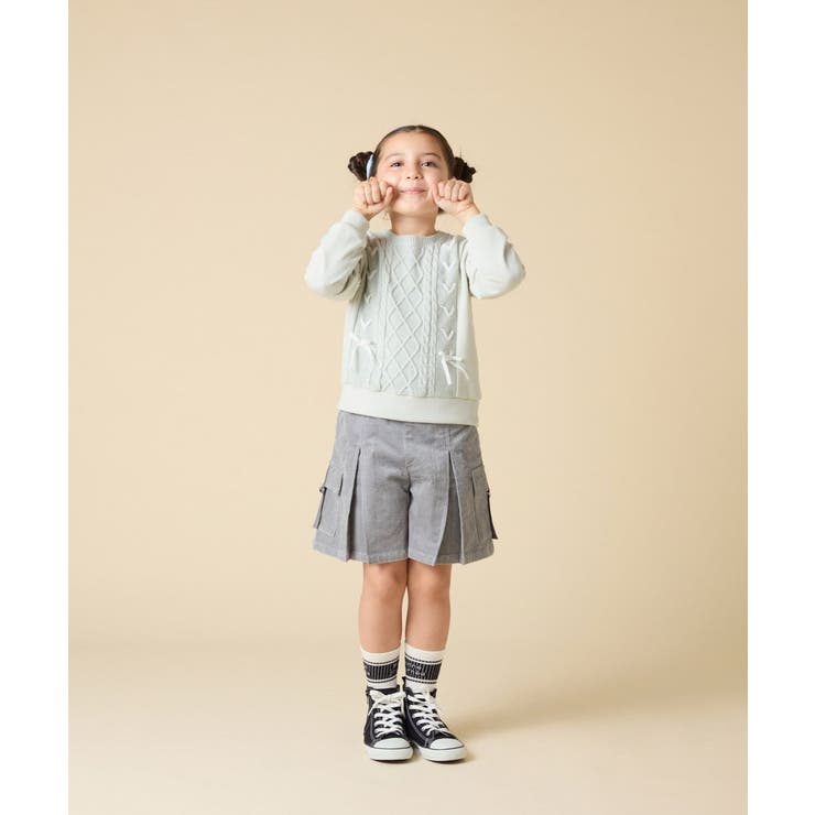 [120-160]コーデュロイカーゴキュロット | a.v.v【KIDS】 | 詳細画像4 