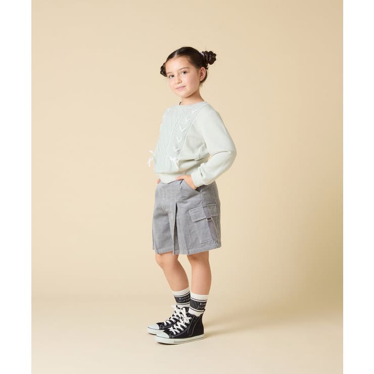 [120-160]コーデュロイカーゴキュロット | a.v.v【KIDS】 | 詳細画像6 