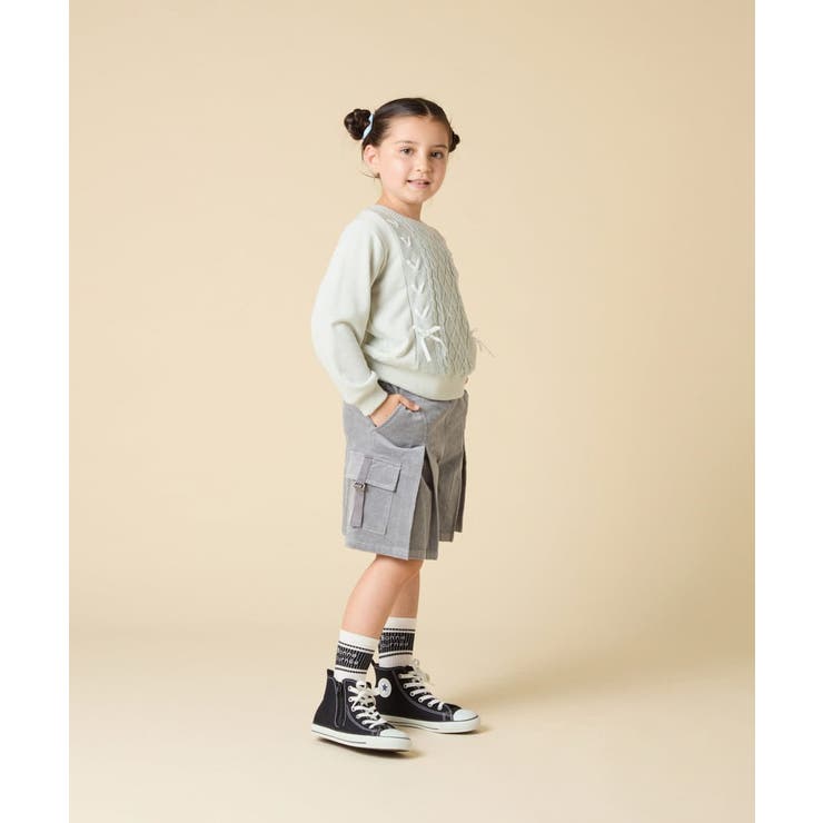 [120-160]コーデュロイカーゴキュロット | a.v.v【KIDS】 | 詳細画像7 