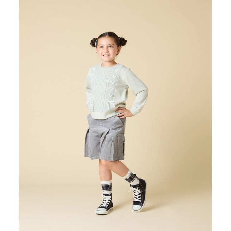 [120-160]コーデュロイカーゴキュロット | a.v.v【KIDS】 | 詳細画像8 