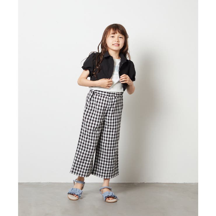 新品タグ付き　a.v.v ペプラムブラウス・パンツセットアップ 洗える/イージーケア】サテンストレッチペプラムブラウス