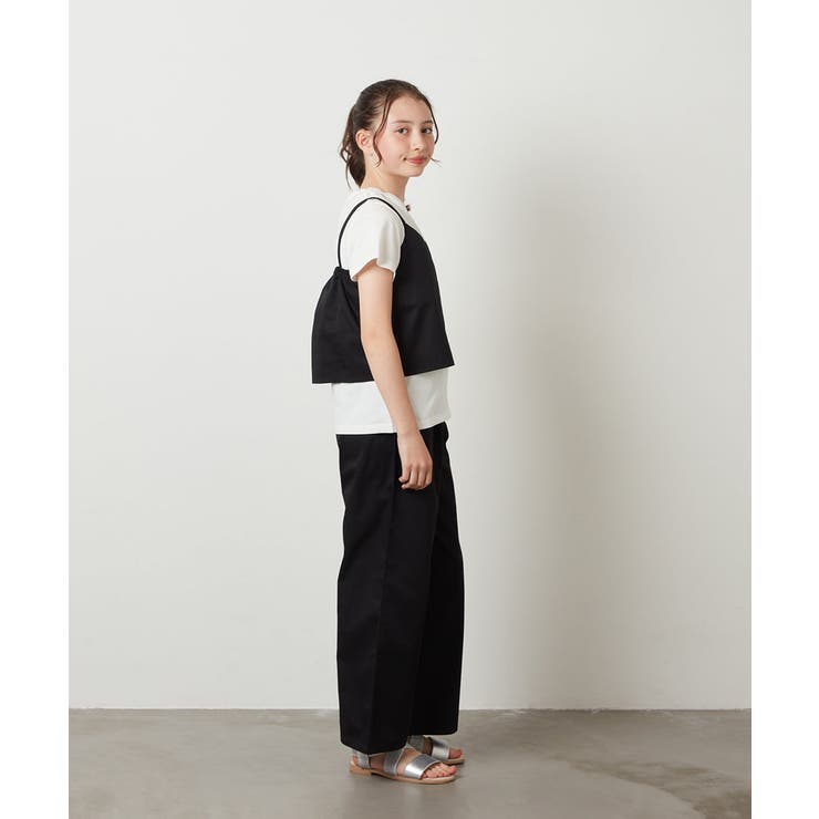 [140-150]【2点セット】キャミドッキングTシャツ＆パンツセットアップ | a.v.v【KIDS】 | 詳細画像16 