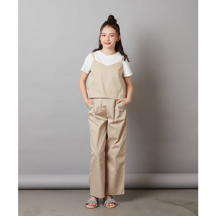 [140-150]【2点セット】キャミドッキングTシャツ＆パンツセットアップ | a.v.v【KIDS】 | 詳細画像4 