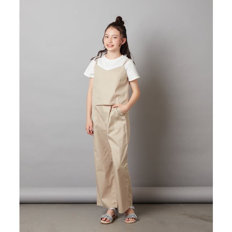 [140-150]【2点セット】キャミドッキングTシャツ＆パンツセットアップ | a.v.v【KIDS】 | 詳細画像8 