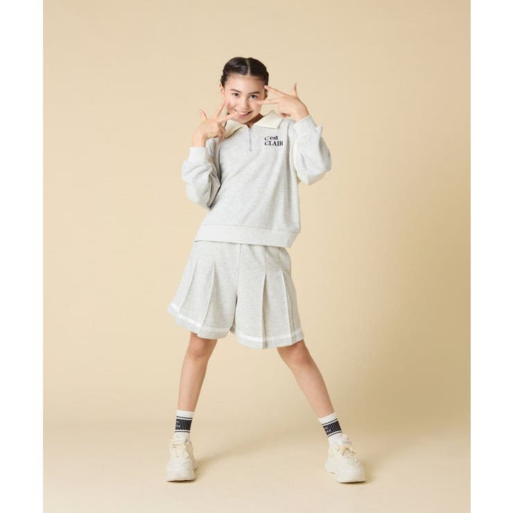 [130 160]【大人気！ ハーフジップトップス | a.v.v【KIDS】 | 詳細画像13 