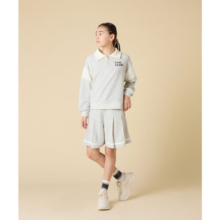 [130 160]【大人気！ ハーフジップトップス | a.v.v【KIDS】 | 詳細画像8 