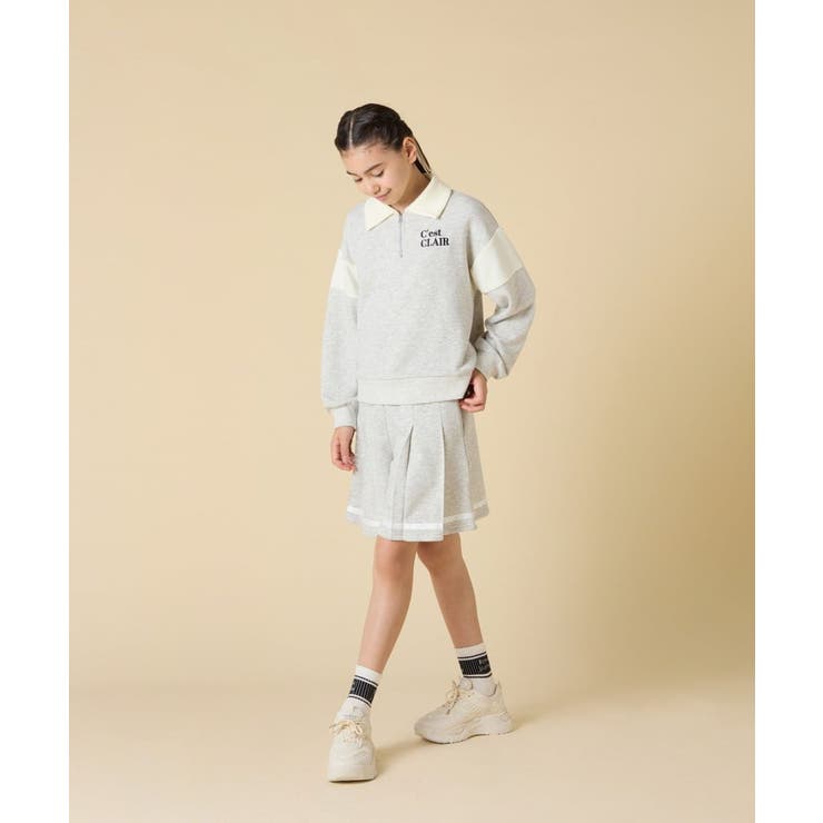 [130 160]【大人気！ ハーフジップトップス | a.v.v【KIDS】 | 詳細画像9 