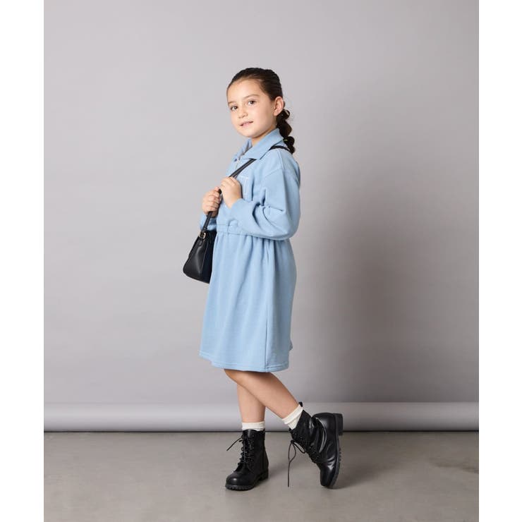 [130-160]ハーフジップロゴトレーナーワンピース | a.v.v【KIDS】 | 詳細画像13 