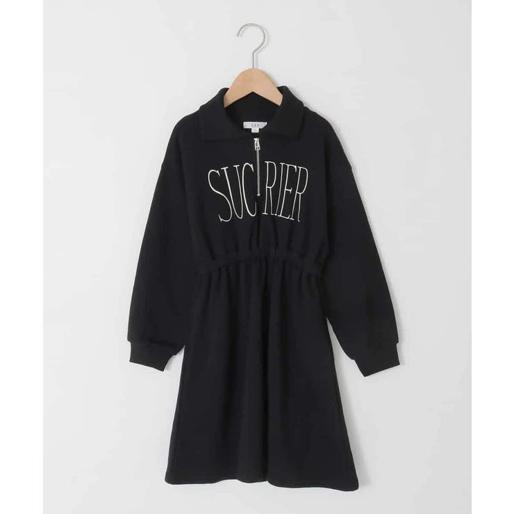 [130-160]ハーフジップロゴトレーナーワンピース | a.v.v【KIDS】 | 詳細画像26 