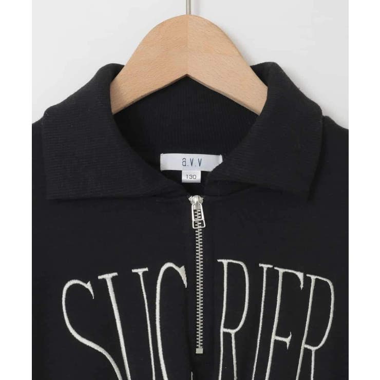 [130-160]ハーフジップロゴトレーナーワンピース | a.v.v【KIDS】 | 詳細画像28 