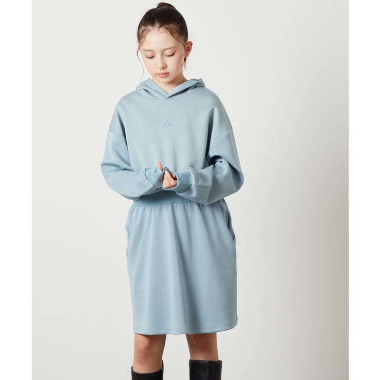 ライトブルー | [100-130]ダンボールフードワンピース | a.v.v【KIDS】