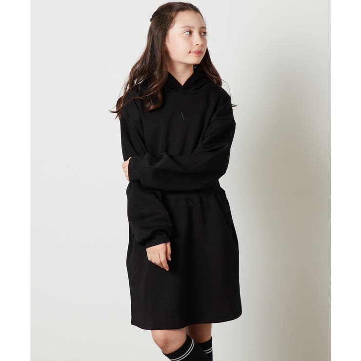 ブラック | [100-130]ダンボールフードワンピース | a.v.v【KIDS】
