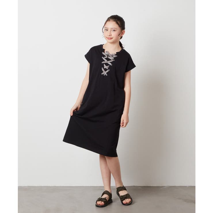 [140-150]レースアップカットワンピース | a.v.v【KIDS】 | 詳細画像36 