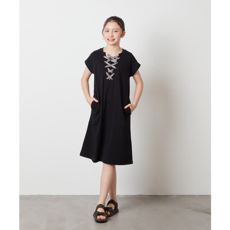 [140-150]レースアップカットワンピース | a.v.v【KIDS】 | 詳細画像37 