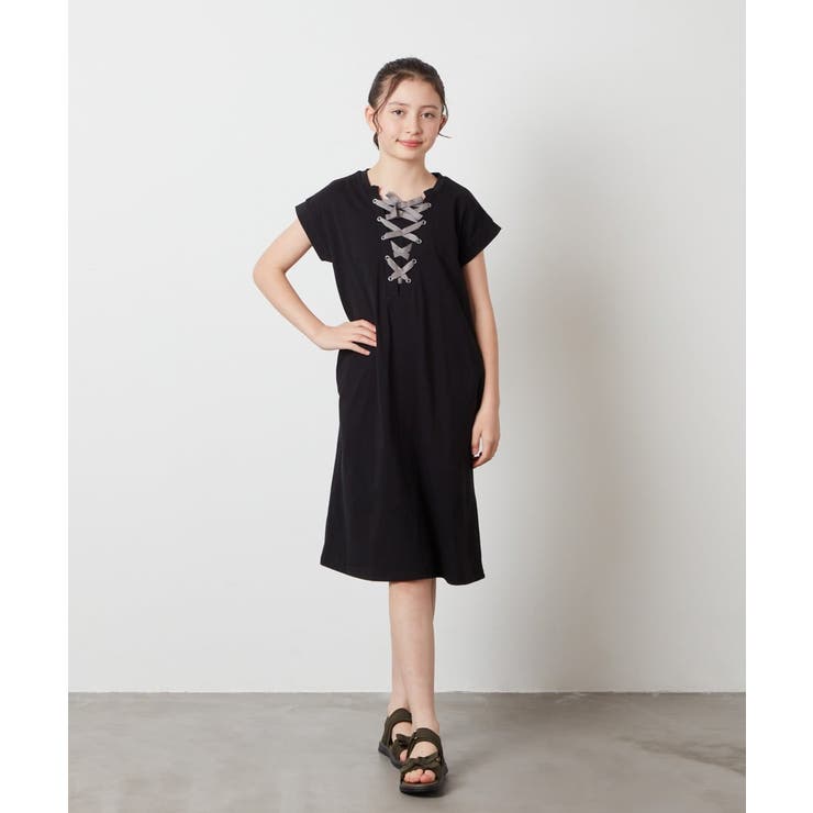 [140-150]レースアップカットワンピース | a.v.v【KIDS】 | 詳細画像38 