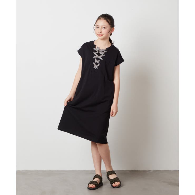 [160]レースアップカットワンピース | a.v.v【KIDS】 | 詳細画像10 