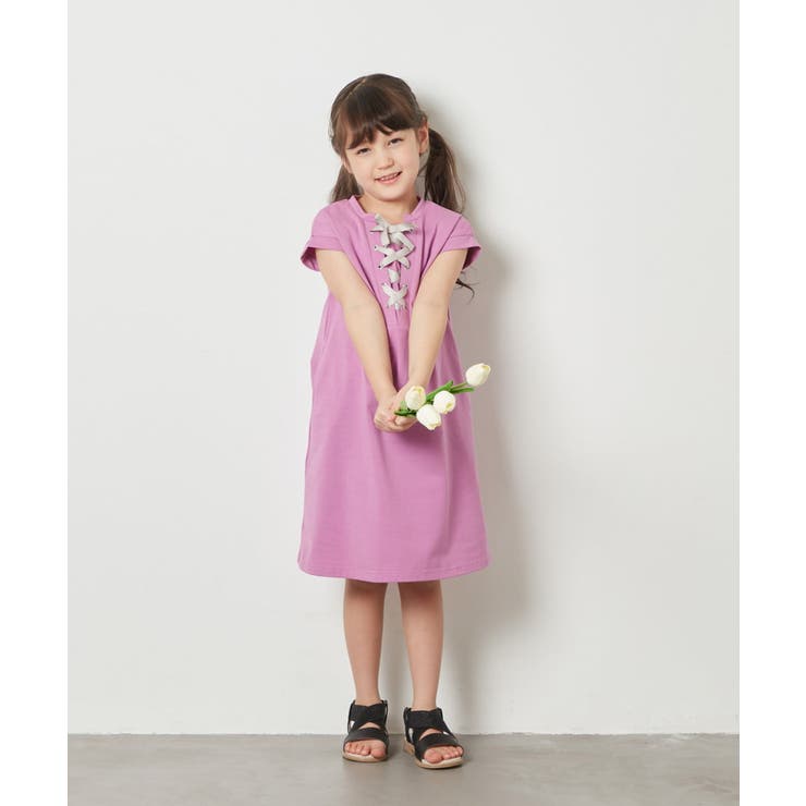 [160]レースアップカットワンピース | a.v.v【KIDS】 | 詳細画像28 