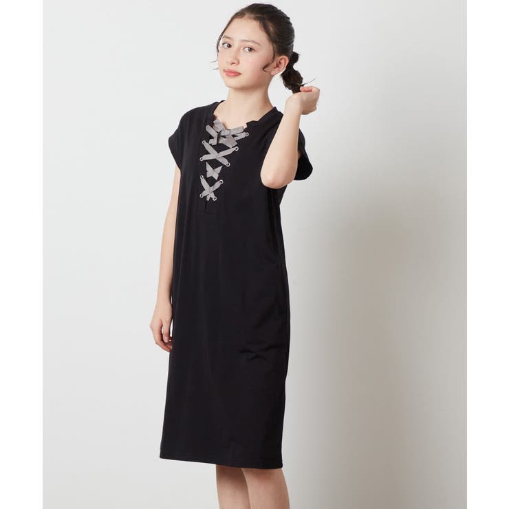 [160]レースアップカットワンピース | a.v.v【KIDS】 | 詳細画像8 