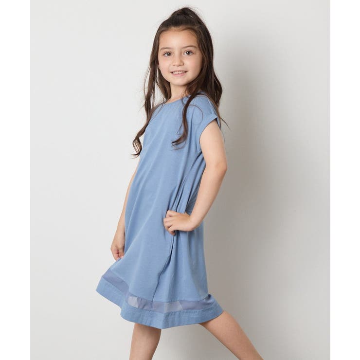 【毛玉になりにくい】[160]シアー切り替えワンピース | a.v.v【KIDS】 | 詳細画像18 