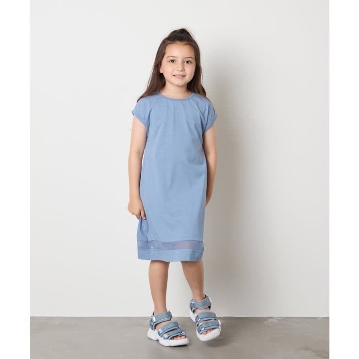 【毛玉になりにくい】[160]シアー切り替えワンピース | a.v.v【KIDS】 | 詳細画像19 