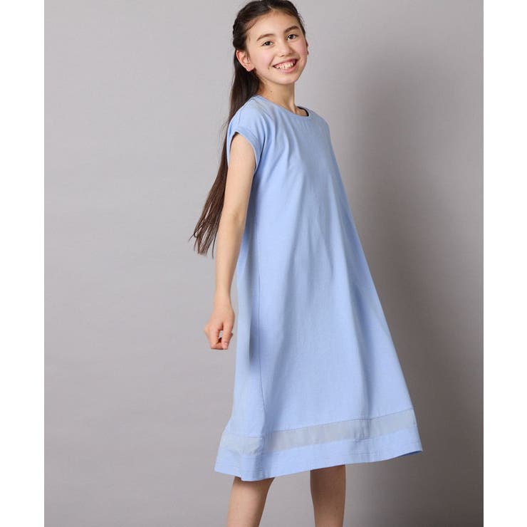 【毛玉になりにくい】[160]シアー切り替えワンピース | a.v.v【KIDS】 | 詳細画像41 