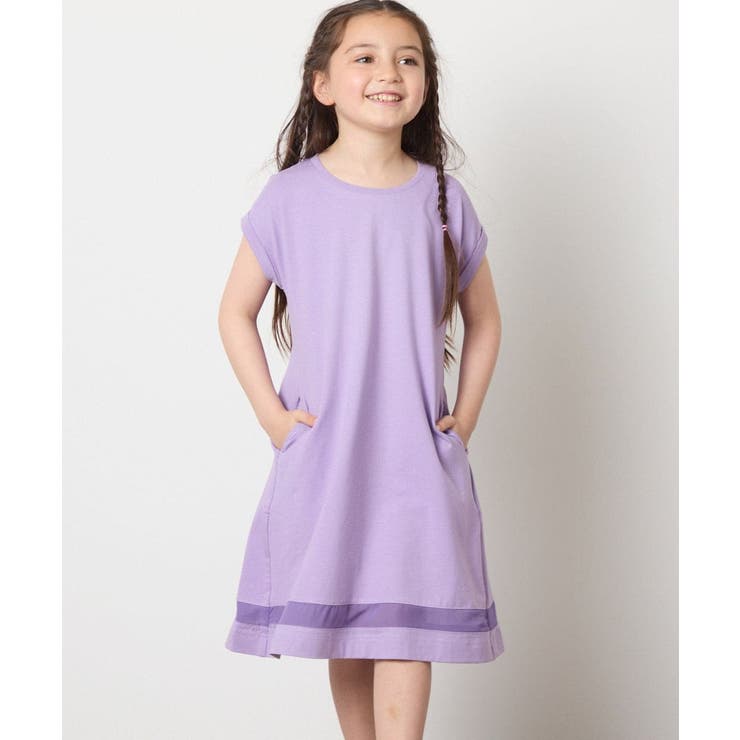 【毛玉になりにくい】[160]シアー切り替えワンピース | a.v.v【KIDS】 | 詳細画像50 