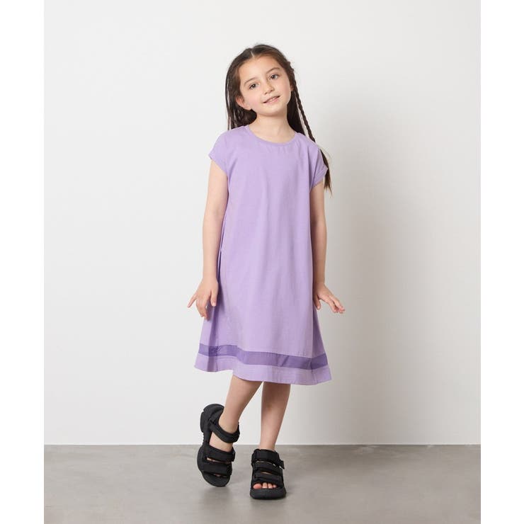 【毛玉になりにくい】[160]シアー切り替えワンピース | a.v.v【KIDS】 | 詳細画像54 