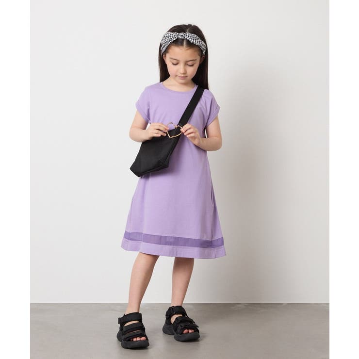 【毛玉になりにくい】[160]シアー切り替えワンピース | a.v.v【KIDS】 | 詳細画像59 