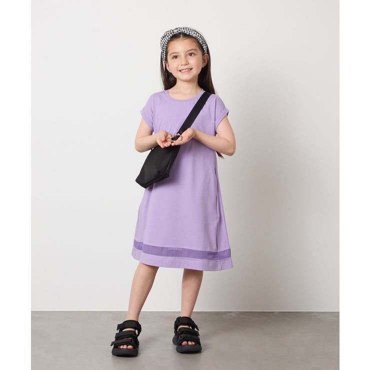 【毛玉になりにくい】[160]シアー切り替えワンピース | a.v.v【KIDS】 | 詳細画像60 