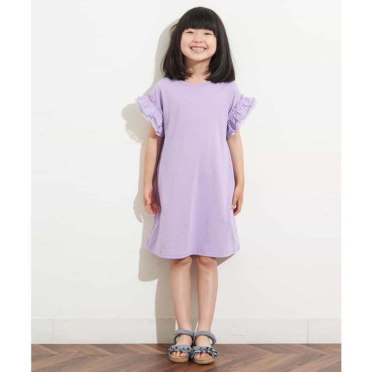 パーリーゲイツ 半袖ワンピース Aライン フリル スカート メゾンロゴ 2