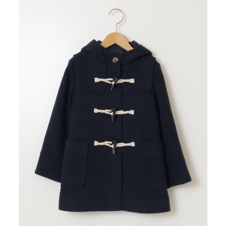 140-150]【選べる5色展開】ライトフェイクウールダッフルコート