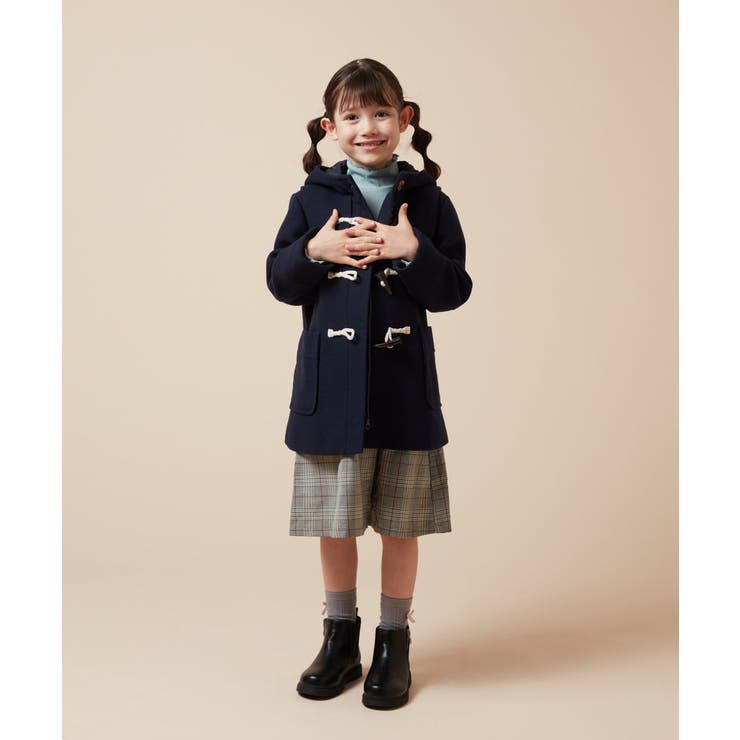 [160]【選べる5色展開】ライトフェイクウールダッフルコート | a.v.v【KIDS】 | 詳細画像19 