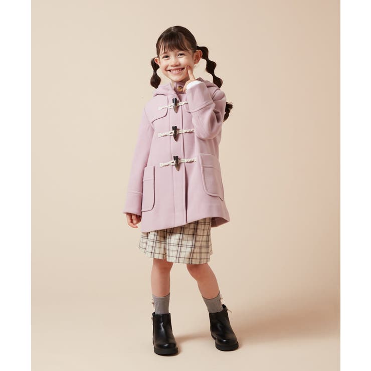 [160]【選べる5色展開】ライトフェイクウールダッフルコート | a.v.v【KIDS】 | 詳細画像63 
