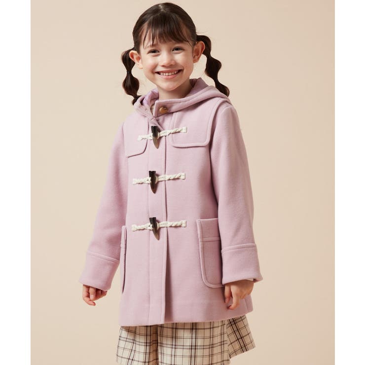 ピンク | [160]【選べる5色展開】ライトフェイクウールダッフルコート | a.v.v【KIDS】