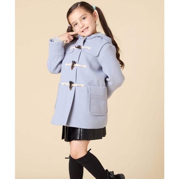 ライトブルー | ライトフェイクウールダッフルコート | a.v.v【KIDS】