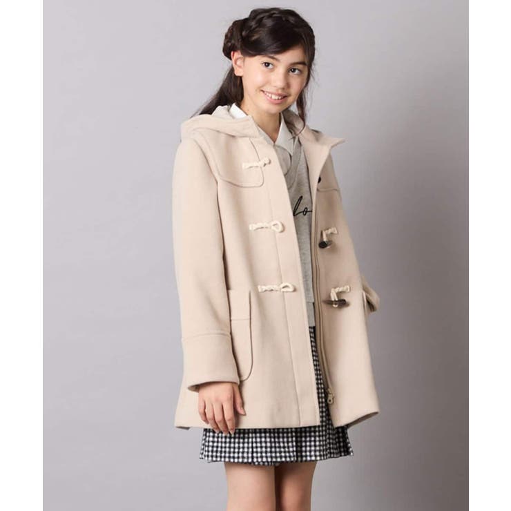 ベージュ | ライトフェイクウールダッフルコート | a.v.v【KIDS】