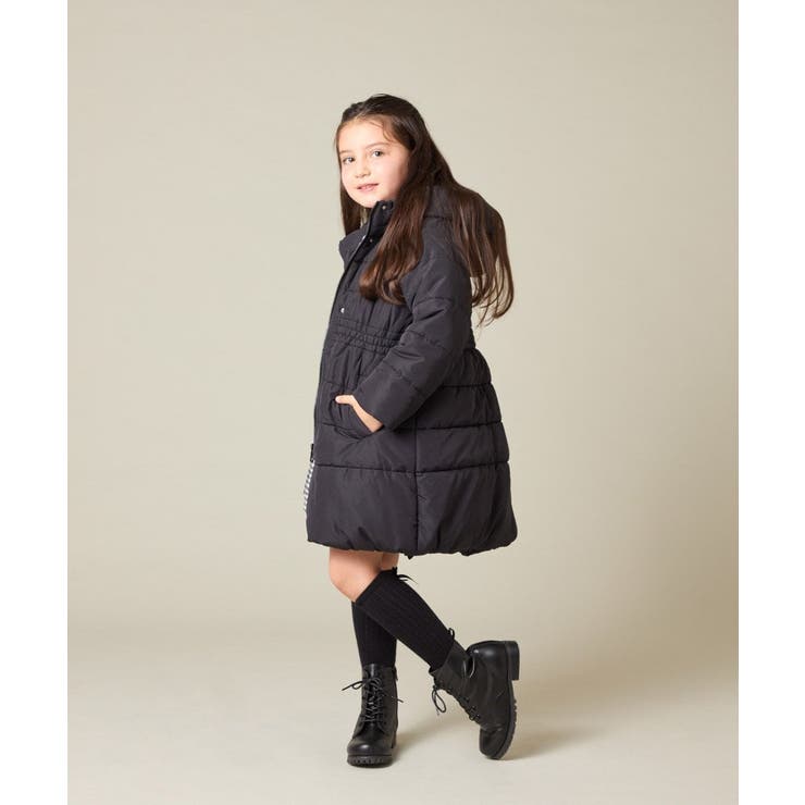 [100 160]【フード取り外し可能 お家で洗える】フィット＆フレア中綿ロング… | a.v.v【KIDS】 | 詳細画像12 