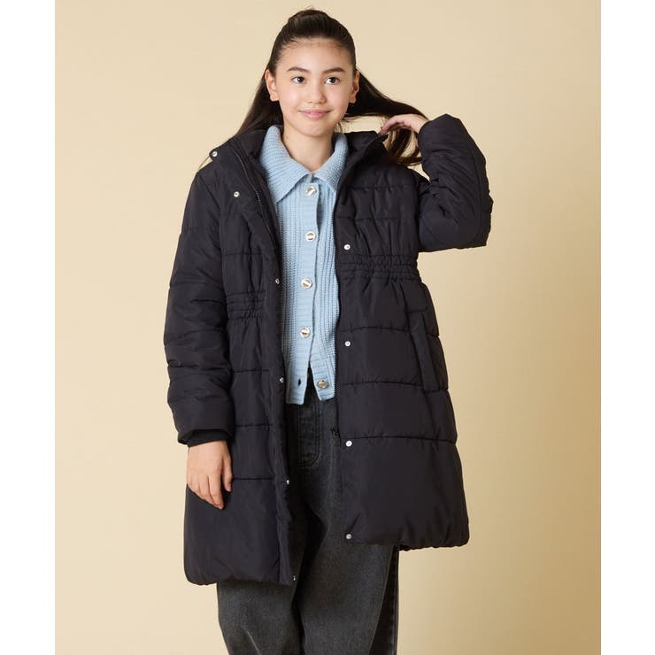 [100 160]【フード取り外し可能 お家で洗える】フィット＆フレア中綿ロング… | a.v.v【KIDS】 | 詳細画像16 