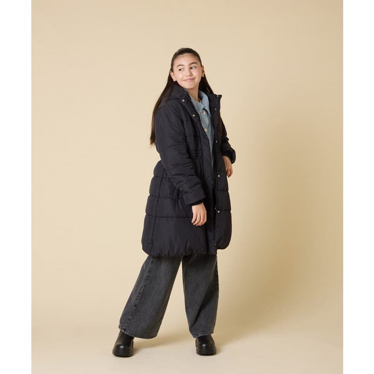 [100 160]【フード取り外し可能 お家で洗える】フィット＆フレア中綿ロング… | a.v.v【KIDS】 | 詳細画像22 