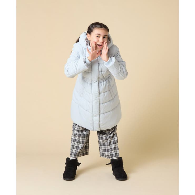 [100 160]【フード取り外し可能 お家で洗える】フィット＆フレア中綿ロング… | a.v.v【KIDS】 | 詳細画像29 