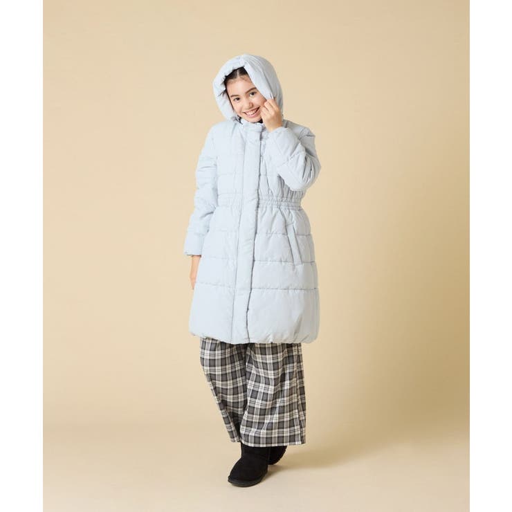 [100 160]【フード取り外し可能 お家で洗える】フィット＆フレア中綿ロング… | a.v.v【KIDS】 | 詳細画像30 