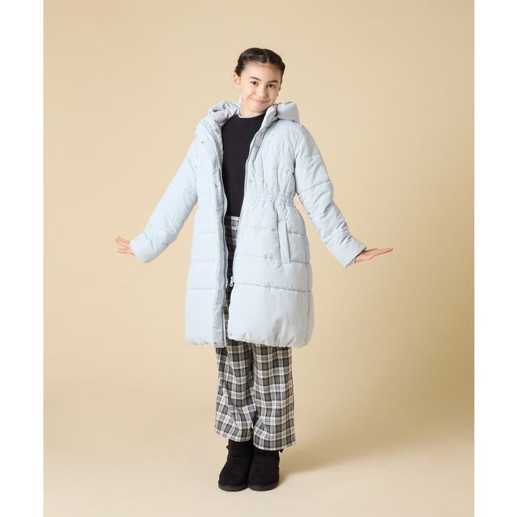 [100 160]【フード取り外し可能 お家で洗える】フィット＆フレア中綿ロング… | a.v.v【KIDS】 | 詳細画像33 