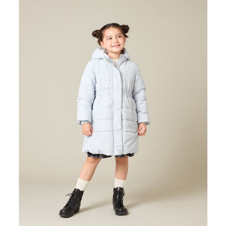 [100 160]【フード取り外し可能 お家で洗える】フィット＆フレア中綿ロング… | a.v.v【KIDS】 | 詳細画像38 