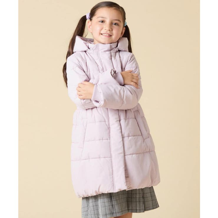 [100 160]【フード取り外し可能 お家で洗える】フィット＆フレア中綿ロング… | a.v.v【KIDS】 | 詳細画像41 