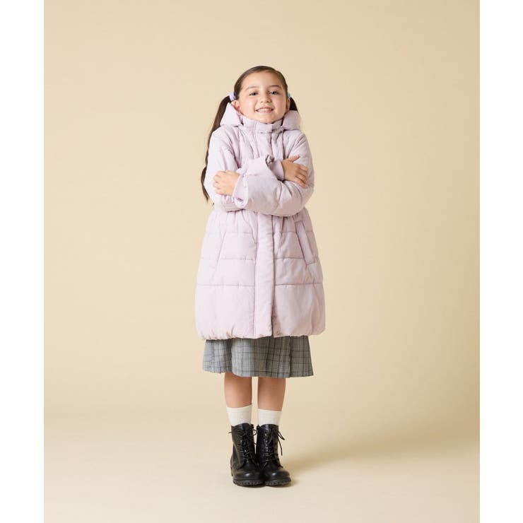 [100 160]【フード取り外し可能 お家で洗える】フィット＆フレア中綿ロング… | a.v.v【KIDS】 | 詳細画像44 