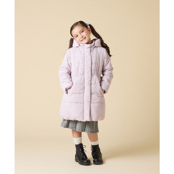 [100 160]【フード取り外し可能 お家で洗える】フィット＆フレア中綿ロング… | a.v.v【KIDS】 | 詳細画像47 