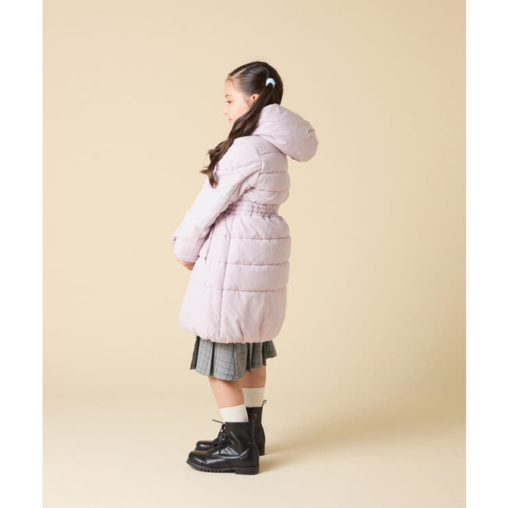 [100 160]【フード取り外し可能 お家で洗える】フィット＆フレア中綿ロング… | a.v.v【KIDS】 | 詳細画像49 